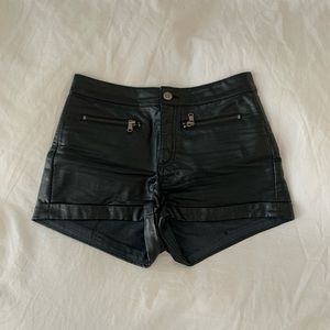 H&M Leather Shorts (pleather)